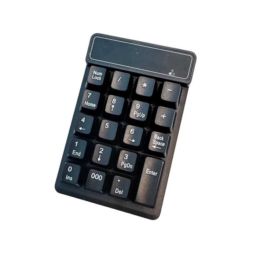 Mini Wireless Numeric Keypad Keyboard Black Portable - Picture 5 of 6